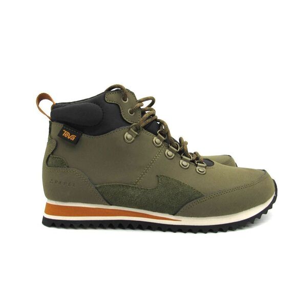 TEVA Men's Freeside RR Hiking Leather Boot's in Dark Olive SZ 8.5